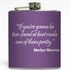 Two Faced - Marilyn Monroe Flask