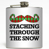 Staching Through The Snow - Christmas Flask