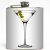 Dirty Martini - Cocktail Glass Flask