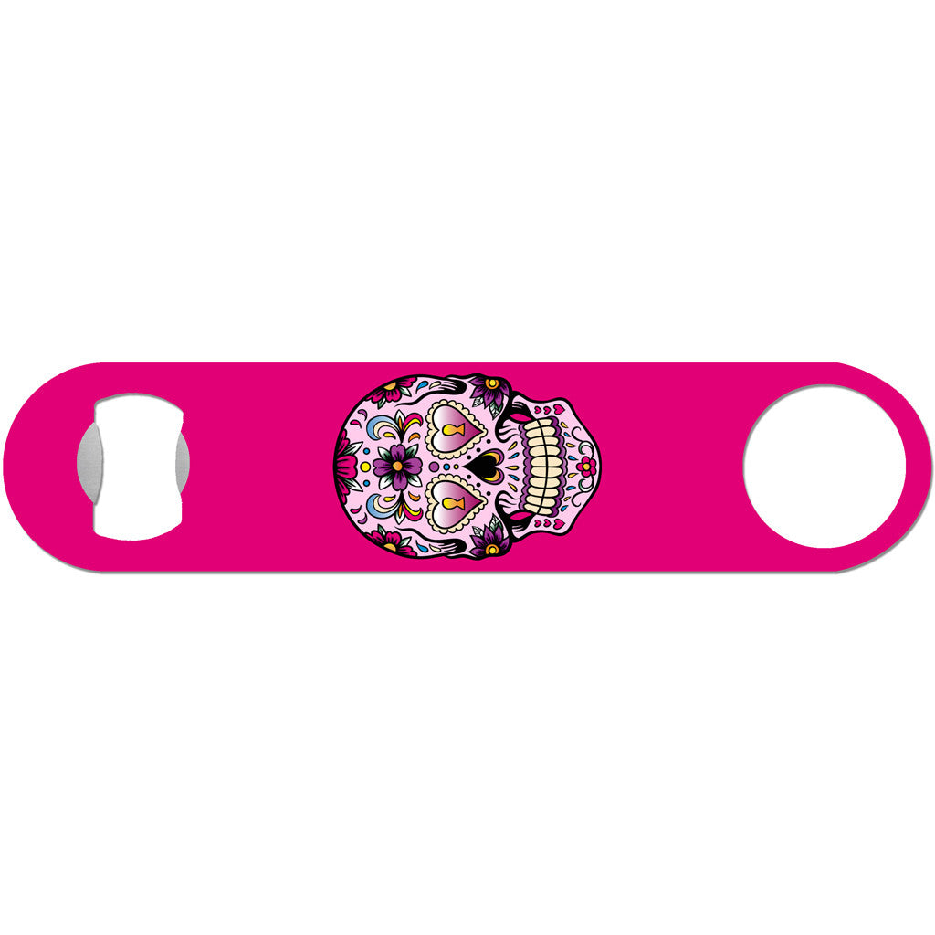 Day of the Dead Skull - Pink Bottle Opener