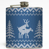 Merry Christmas Ya Filthy Animal - Blue Humping Reindeer Flask