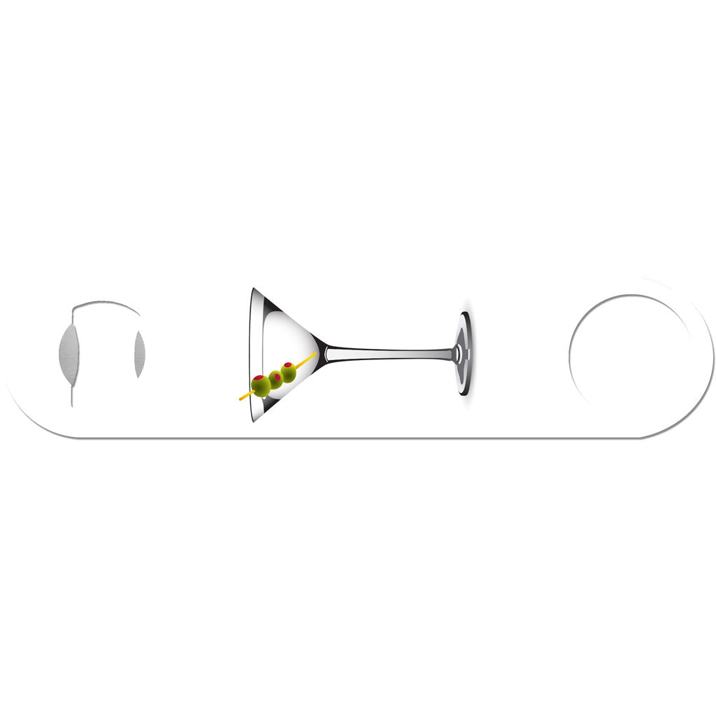 Dirty Martini - Cocktail Glass Bottle Opener