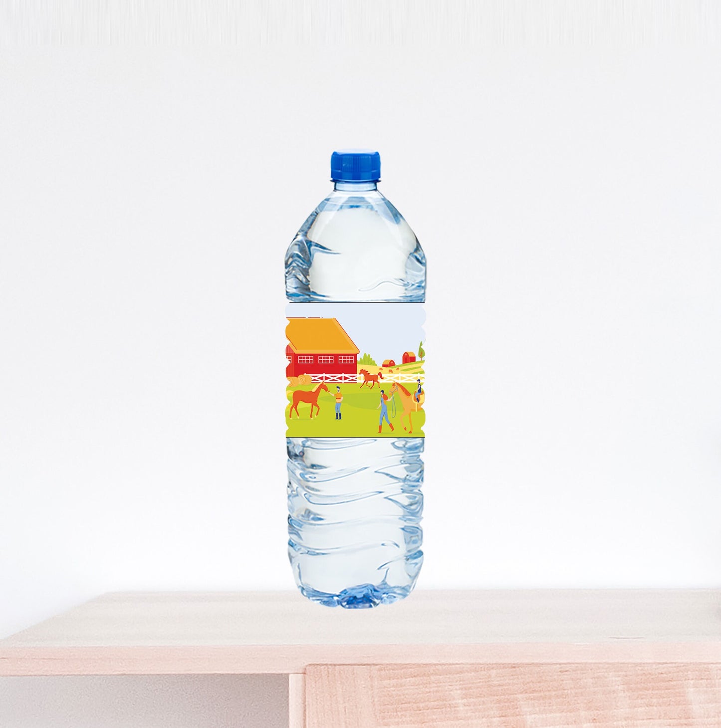 Western Barn Birthday Water Bottle Label