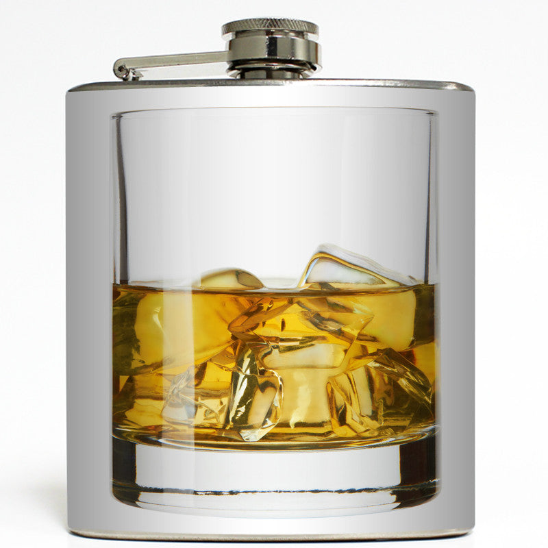 Whiskey Flask - 6 oz Stainless Steel - Liquid Courage - Liquid Courage  Flasks