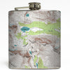 Off The Map - Topographical Map Flask