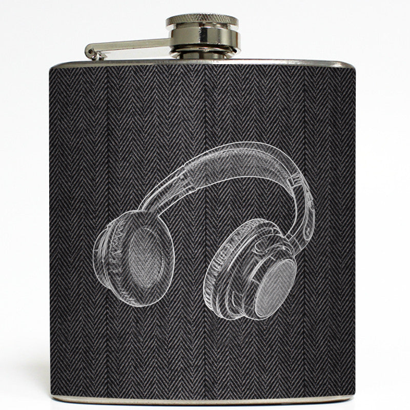 Let the Beat Rock - Headphones Flask
