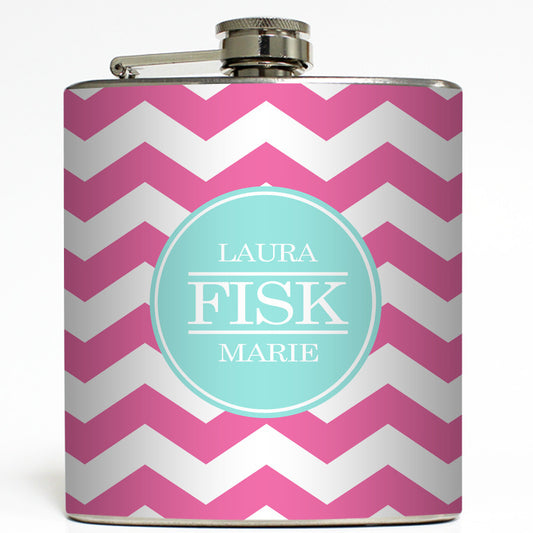 Full Name Monogram - Personalized Flask