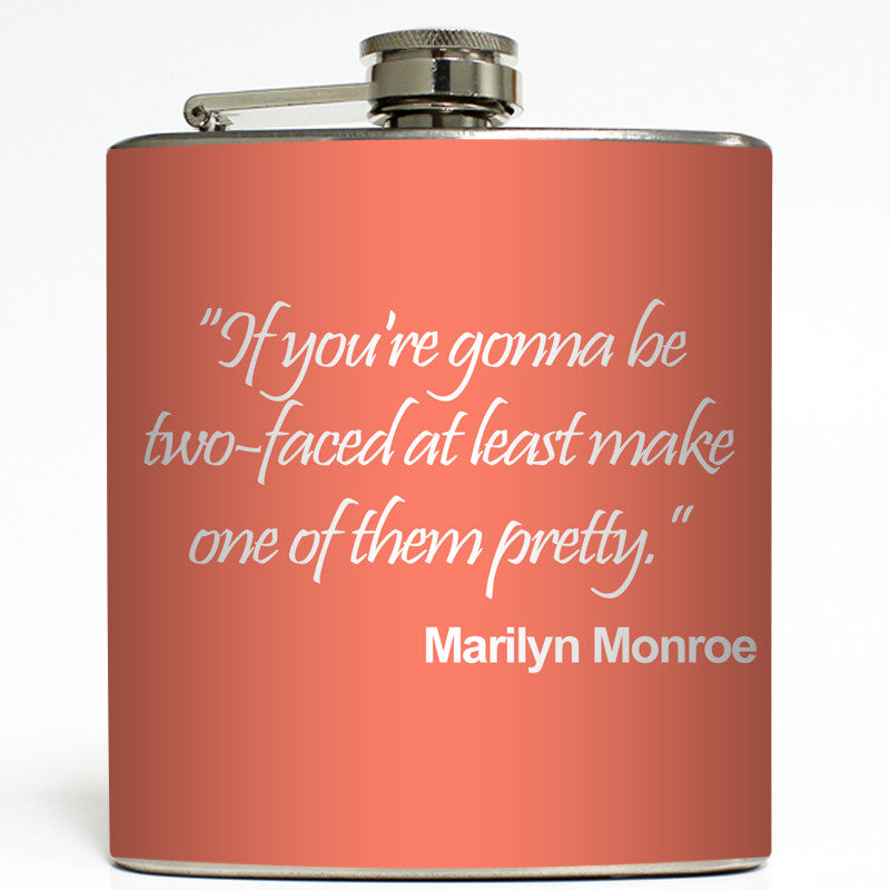 Two Faced - Marilyn Monroe Flask