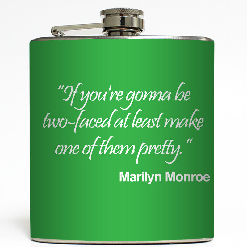 Two Faced - Marilyn Monroe Flask