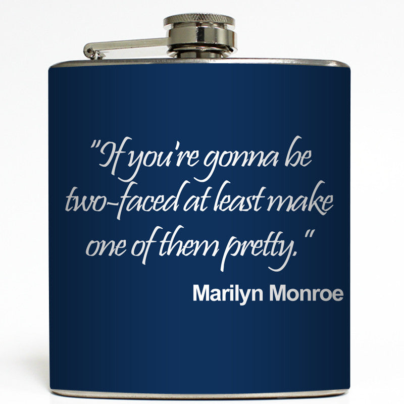 Two Faced - Marilyn Monroe Flask