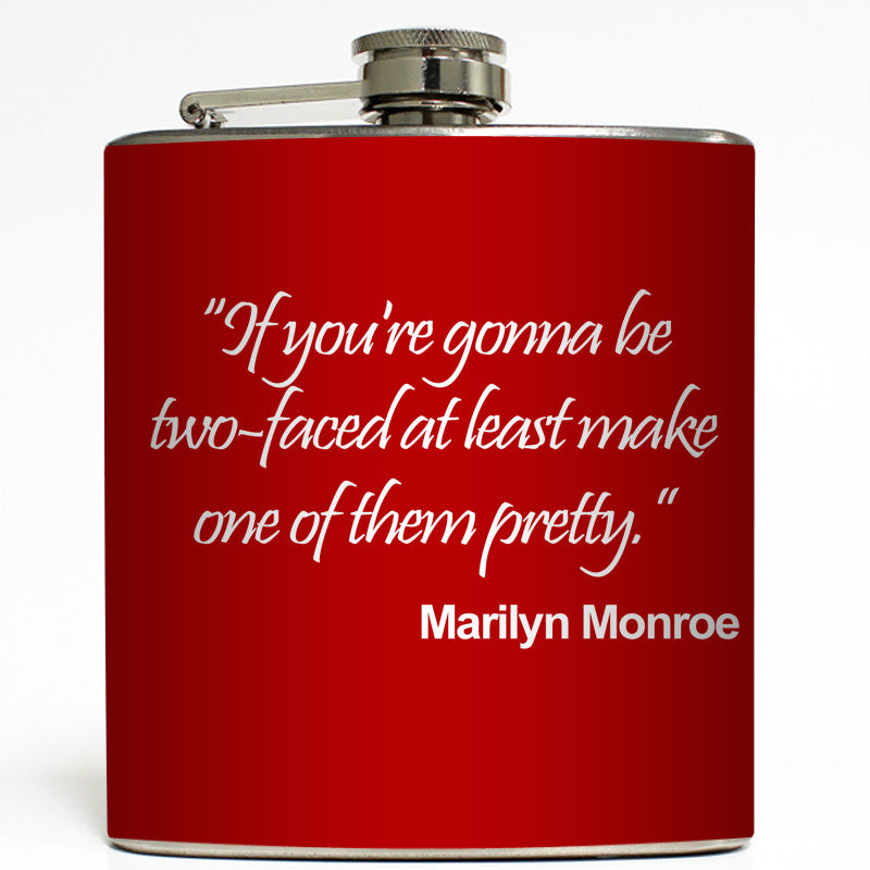 Two Faced - Marilyn Monroe Flask