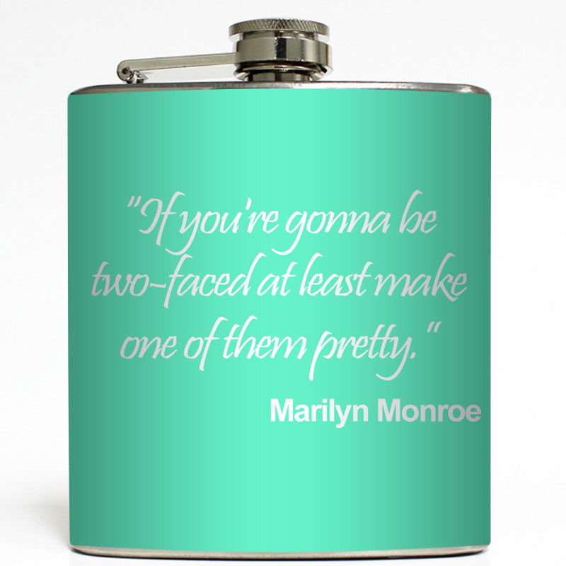 Two Faced - Marilyn Monroe Flask
