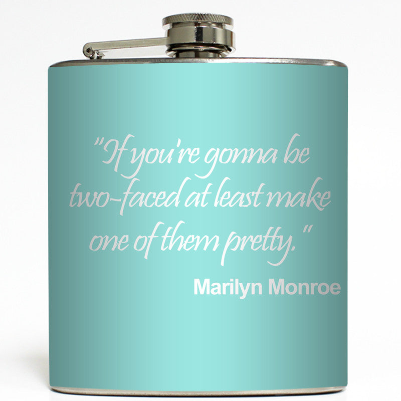 Two Faced - Marilyn Monroe Flask