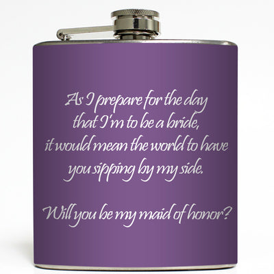 Will You Be My Bridesmaid? - Wedding Flask