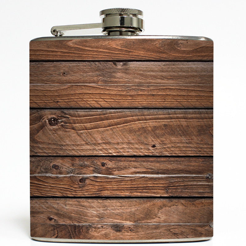 Dismantled Barn - Faux Wood Flask
