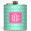 Lilly - Ikat Monogram Flask