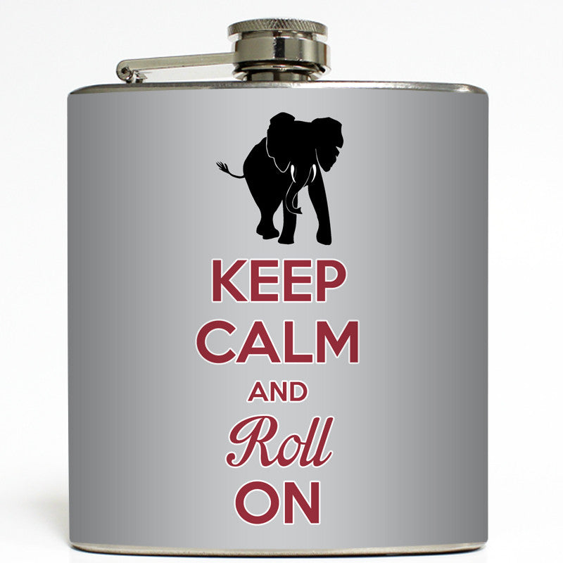Keep Calm and Roll On - Alabama Flask