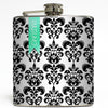 Personalized Damask - Monogram Flask