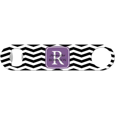 Chevron Monogram - Personalized Bottle Opener
