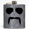 The Aviator - Mustache and Sunglasses Flask