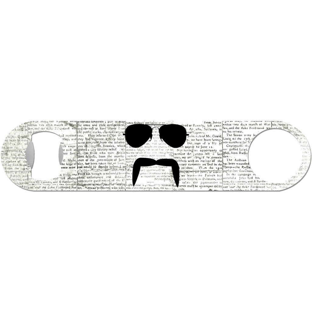 The Aviator - Mustache and Sunglasses Bottle Opener