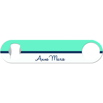 Colorblock with Name on Bottom - Personalized Bottle Opener