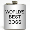 World's Best Boss - Funny Flask