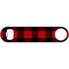 Red & Black Buffalo Plaid - Lumberjack Bottle Opener