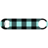 Tiff Blue & Black Buffalo Plaid - Girly Bottle Opener