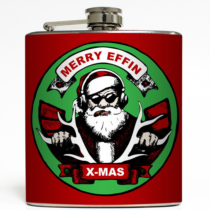 Merry Effin Xmas - Funny Christmas Flask