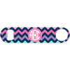 Navy Circle Monogram - Chevron Bottle Opener