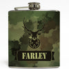Deer Hunting Camo - Personalized Flask