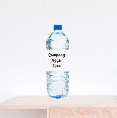 Custom Water Bottle Label, Business Water Bottle Label
