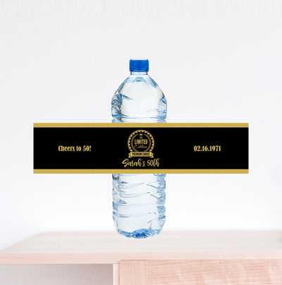 Limited Edition Water Bottle Label