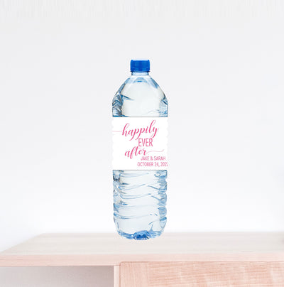 Happily Ever After Water Bottle Label
