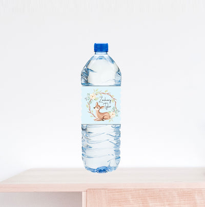Welcome Baby Deer, Baby Shower Water Bottle Label