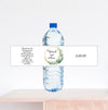 Eucalyptus Floral Wedding Water Bottle Label, Thank you