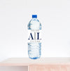 Contemporary Monogram Water Bottle Label