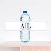 Contemporary Monogram Water Bottle Label