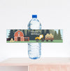 Farming Birthday Party Water Bottle Label
