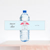 Flamingo Wedding Water Bottle Label