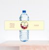 Rose and Gold Wedding Water Bottle Label